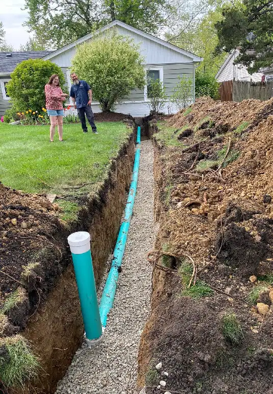 Residential-Client-Watching-a-Water-Line-Installation