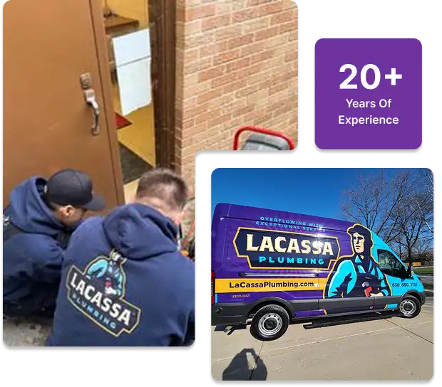 LaCassa-Plumbers-Camera-Inspection-and-LaCassa-Plumbing-Van-Photo-Collage
