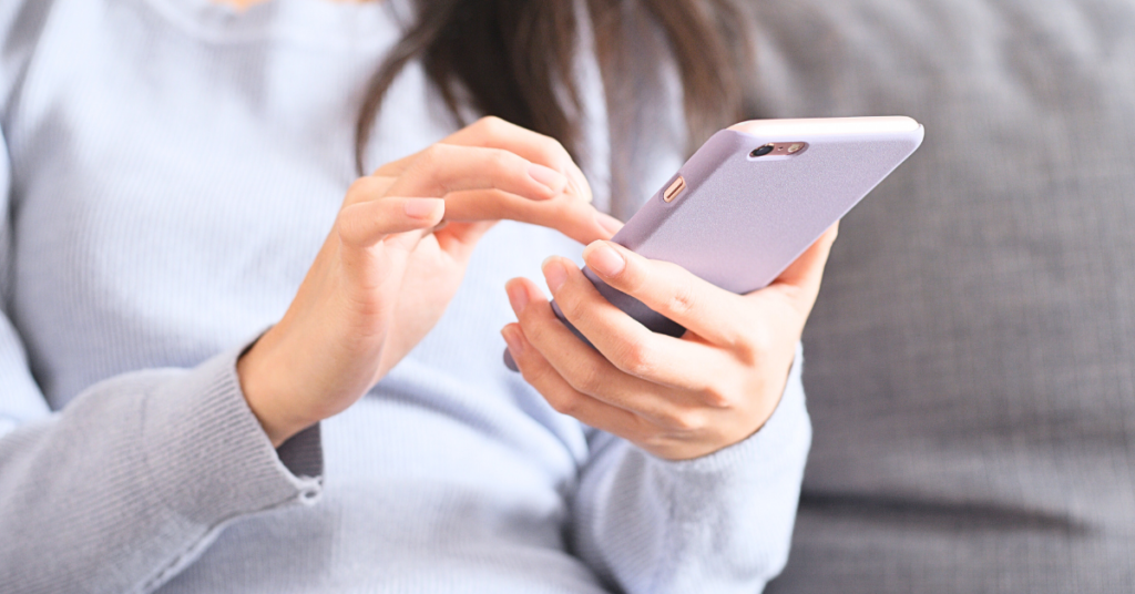 A woman calls a local home service provider