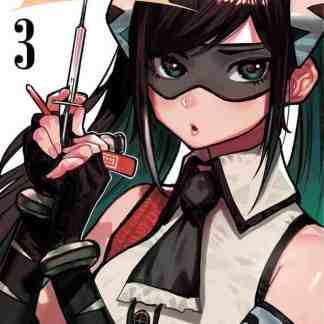 Immagine di una giovane ragazza con tratti anime, vestita come un personaggio di manga con maschera e accessori.