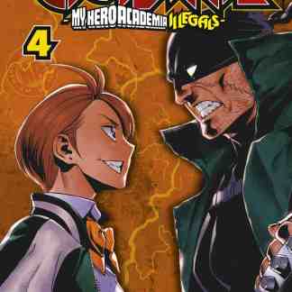 Illustrazione copertina fumetto Vigilante My Hero Academia illegale, con protagonisti in tensione.