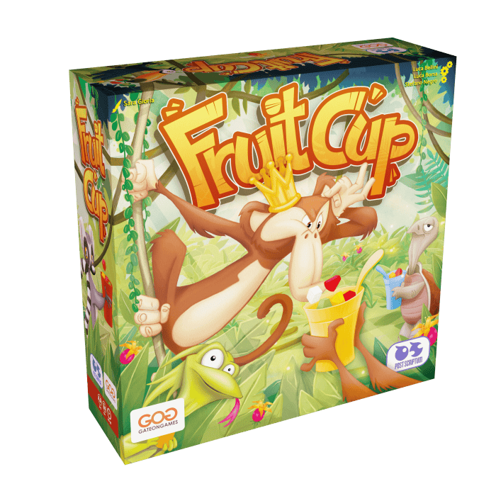 Gioco di società Fruit Cup per bambini, divertimento e apprendimento sulla frutta.