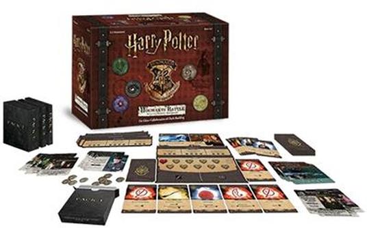 Gioco di carte Harry Potter con espansione magie e pozioni.