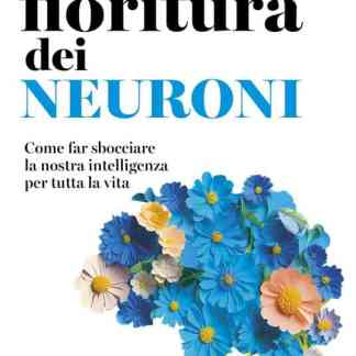 Fiori blu e pastello rappresentano la crescita dei neuroni e l'intelligenza.