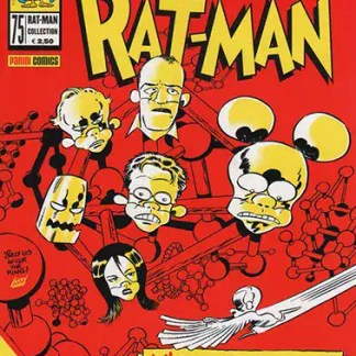 Copertina di Rat-Man con personaggi protagonisti 80s, stile classico.