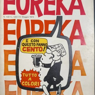 Locandina di rivista a fumetti degli anni '70 con personaggio che brinda con una birra.
