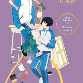 Due giovani in un disegno manga con simboli di amore e creatività, rappresentando amore semplice e bellezza naturale.