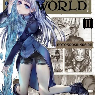 Ragazza manga con poteri di ghiaccio, stile fantasy anime, copertina manga.
