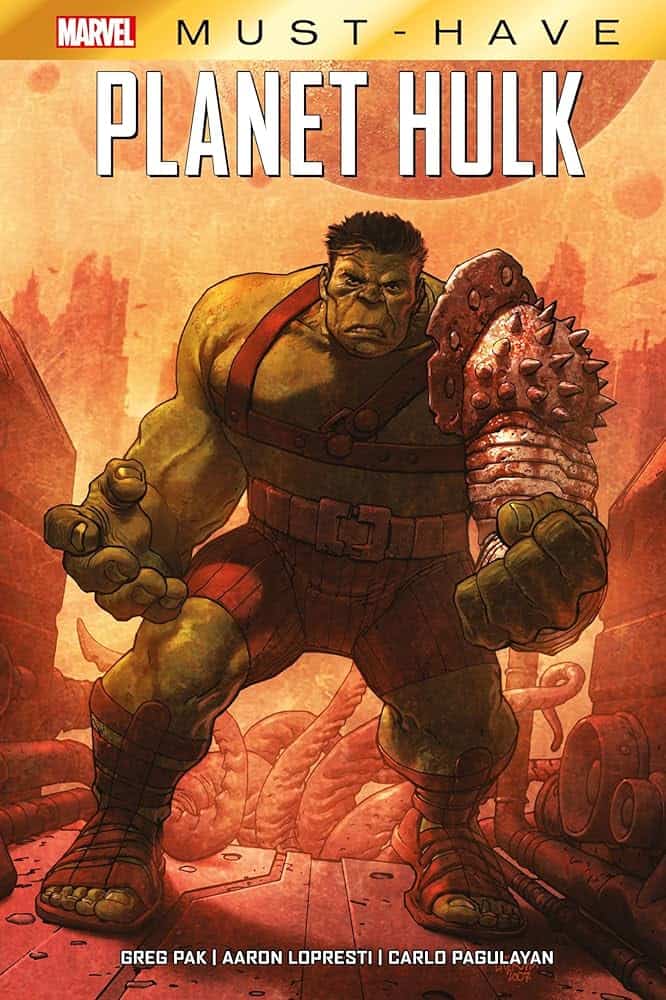 Hulk Marvel planet Hulk, eroe verde iconico dei fumetti Marvel, pubblicazione su Lantrodeifumetti.it.