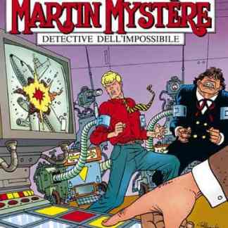 Mysterious detective with apocalyptic mission and high-tech gadgets in comic adventure.