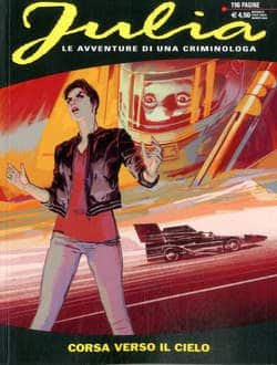Fumetto di Yulia, avventure di una criminologa, ambientato nel cielo.