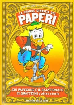 Immagine di Paperino con piume gialle e abiti colorati in copertina a tema Papersi.