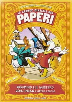 Immagine di Paperino e Paperina in una scena di fumetto con stile classico.