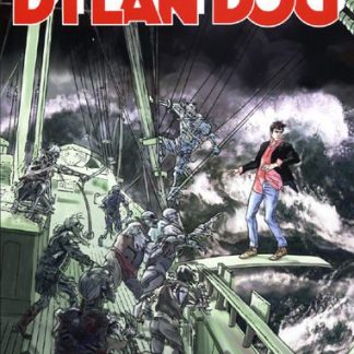 Copertina di Dylan Dog "La strage dei Graham" con scena drammatica sul ponte sospeso.