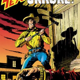 Tex, eroe del fumetto western, combatte i fuorilegge in un'ambientazione da vecchio West, con atmosfere intense e avventurose.