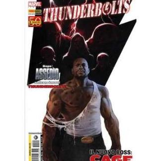 Immagine di un fumetto Marvel Thunderbolts con personaggio CAGE in primo piano.
