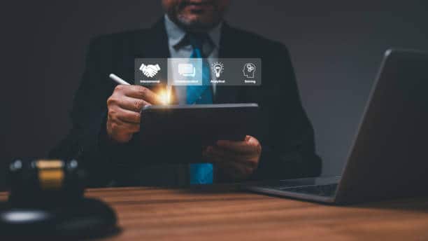 professional navigating technology