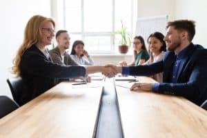 people having an agreement