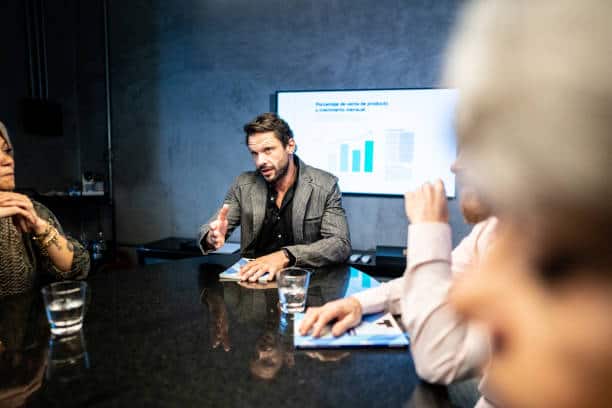 Every Phase Detailed: The Stages of a Criminal Trial Journey 1 Businessman talking in a meeting at the office