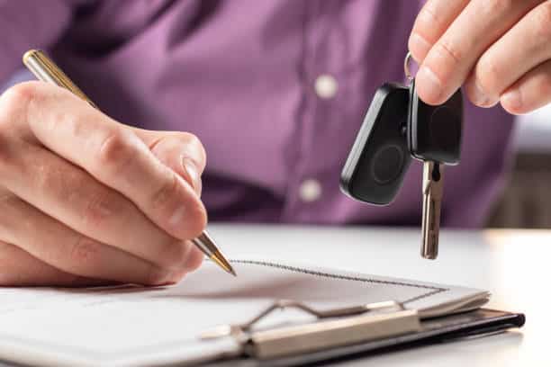 Illustrate image husband sold car during divorce