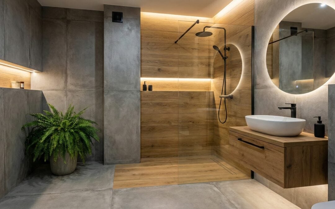 Organic Loft w łazience – Projekt i lista materiałów