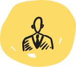 Lead hunter professional in a suit, representing business growth and client acquisition.