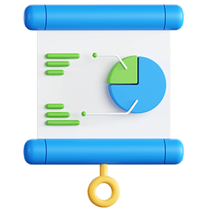 High-tech marketing analytics chart on a scroll, illustrating data-driven digital marketing strategies and lead generation metrics for SEO and web optimisation.
