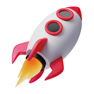 Rocket-shaped diagram illustrating digital marketing growth strategies for Lead Hunter's website.