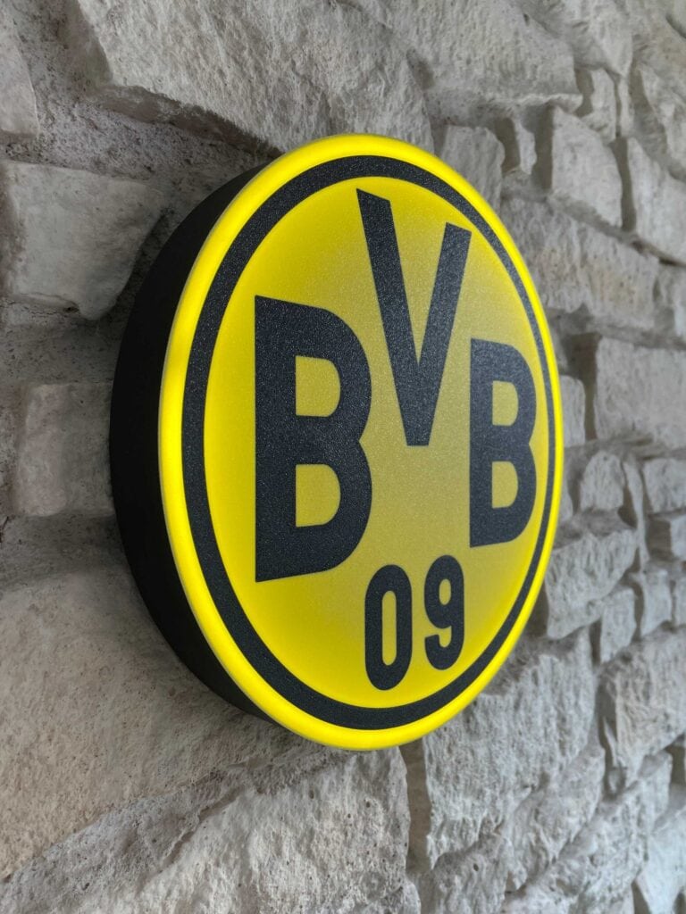 BVB 09 Borussia Dortmund LED-Leuchtschild Wanddeko – Bild 4