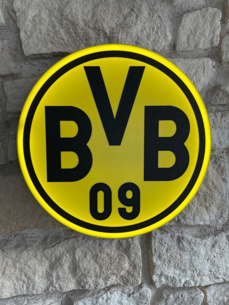 BVB 09 Borussia Dortmund LED-Leuchtschild Wanddeko – Bild 5