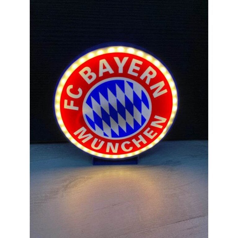 FCB Bayern München LED-Leuchte-Leuchtschild Wanddeko – Bild 4