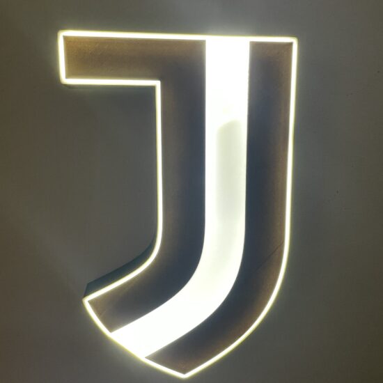 Juventus FC LED-Lampe mit Logo – Fanartikel & Wanddeko Geschenk
