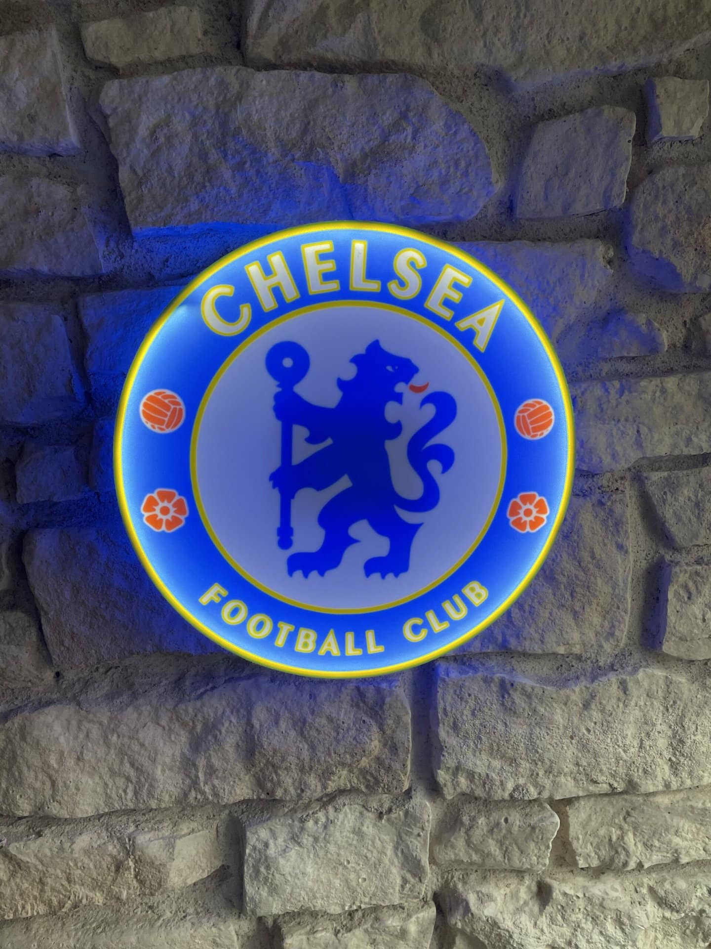 Chelsea FC LED-Lampe mit Logo – Fanartikel & Wanddeko Geschenk – Bild 4