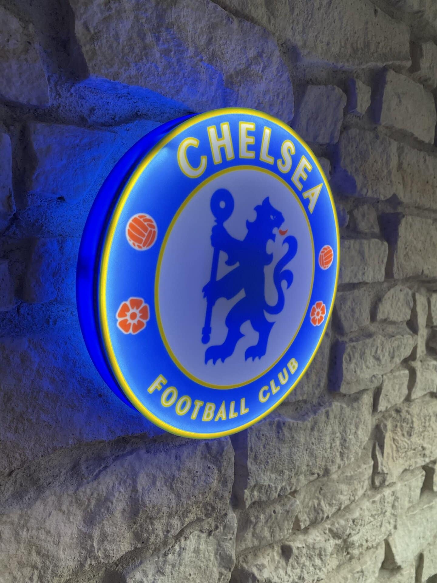 Chelsea FC LED-Lampe mit Logo – Fanartikel & Wanddeko Geschenk – Bild 2