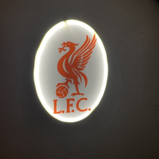 Liverpool FC LED-Lampe mit Logo – Fanartikel & Wanddeko Geschenk