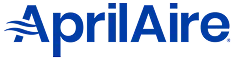 ApriAire logo in blue, with the brand name in bold, rounded letters and a signature swirl on the capital "A," trusted by Legacy Precision HVAC.