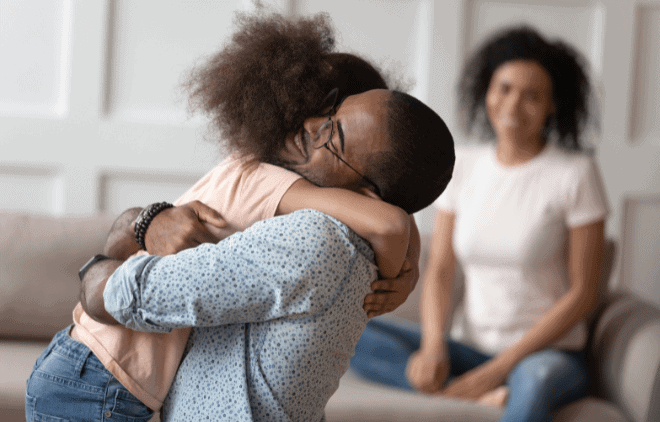 Dan and daughter reunited