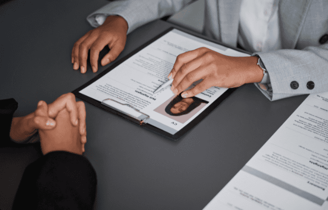 reviewing personal file