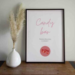 candy bar dans cadre