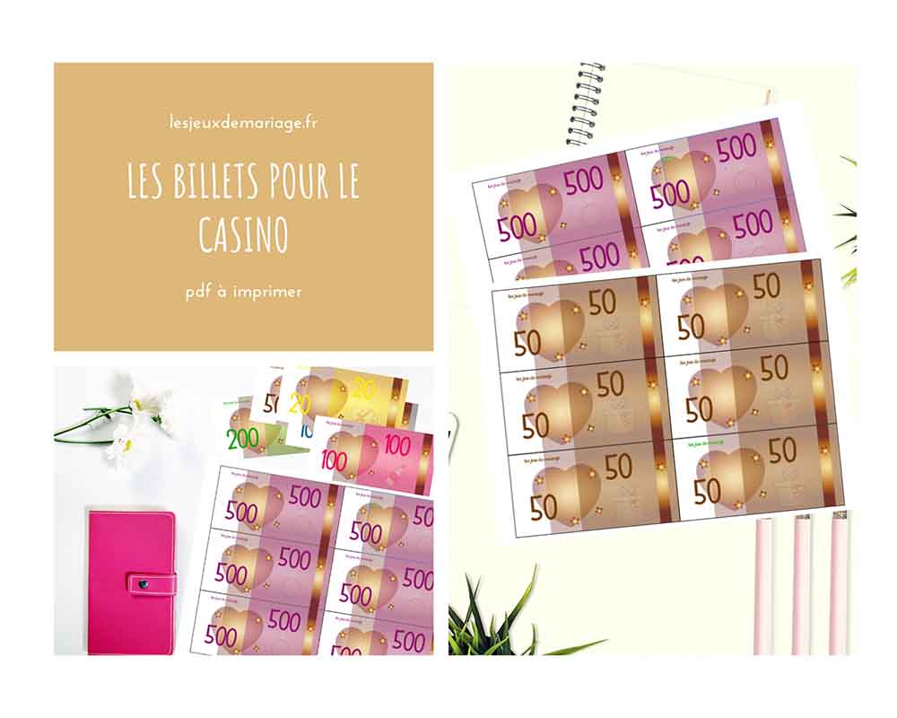 Les billets pour le casino