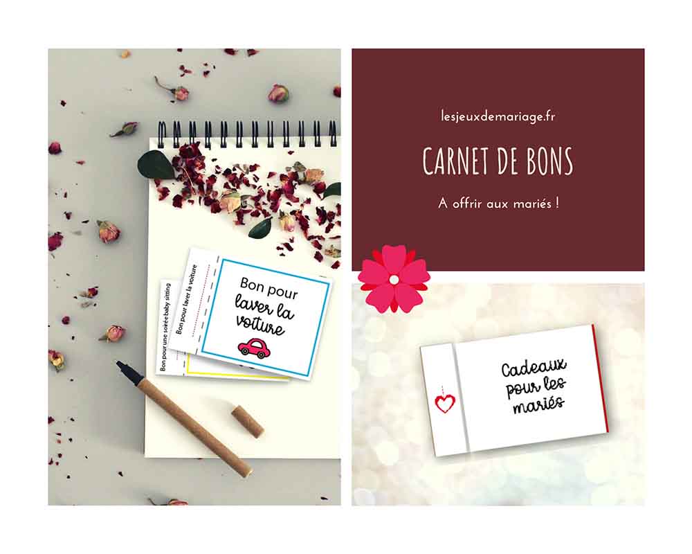 carnet de bons cadeaux à imprimer