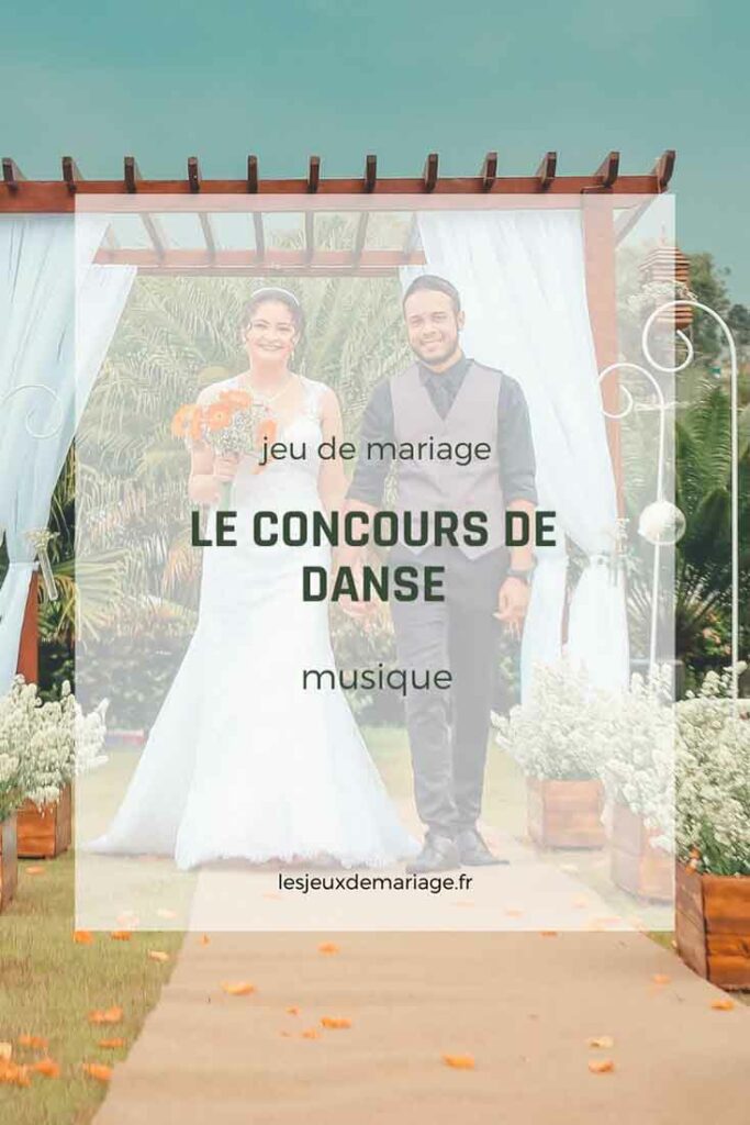 jeu de mariage le concours de danse