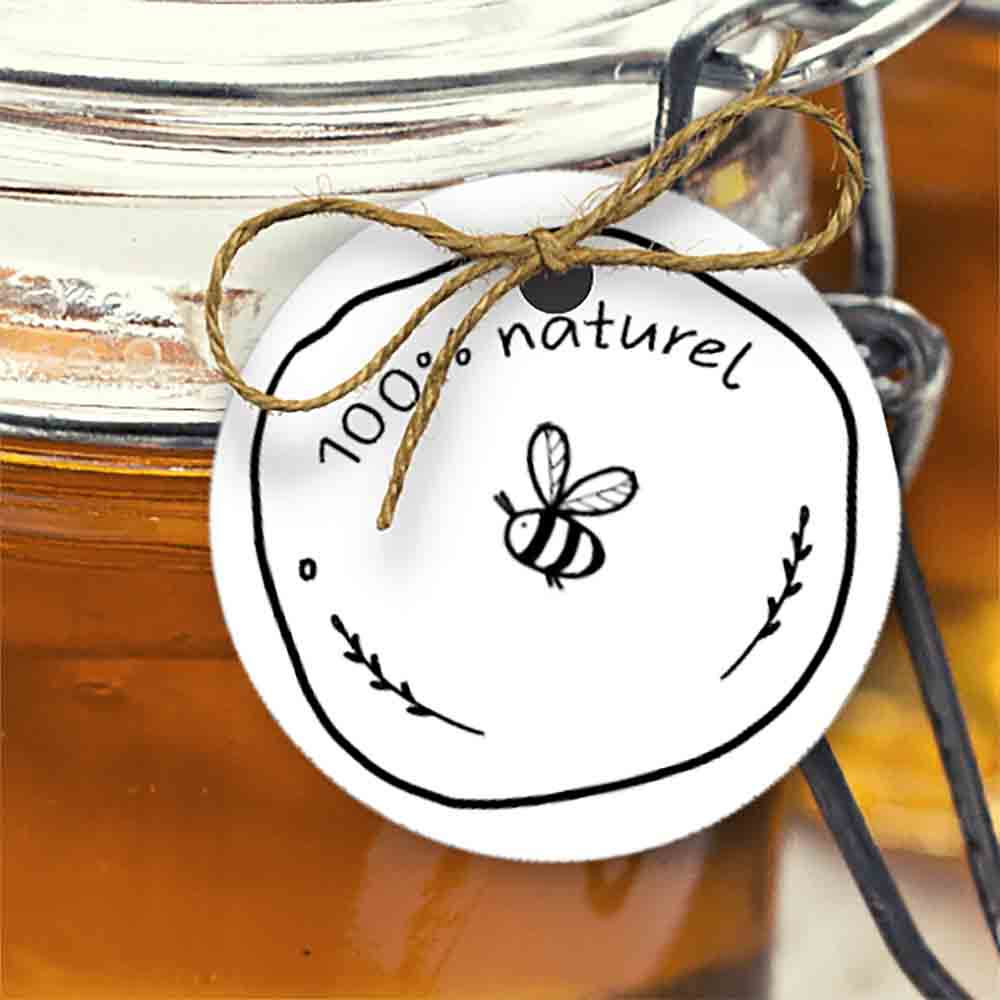 etiquette abeille diy mariage