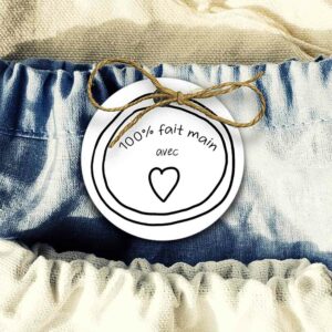 Les étiquettes rondes « Coeur »