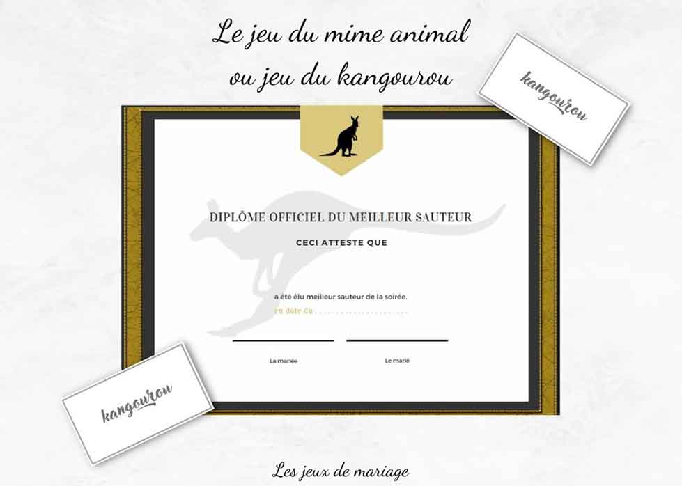 le jeu du mime animal
