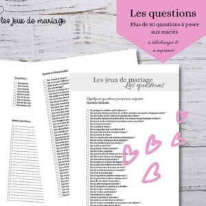 Plus de 80 questions à poser aux mariés