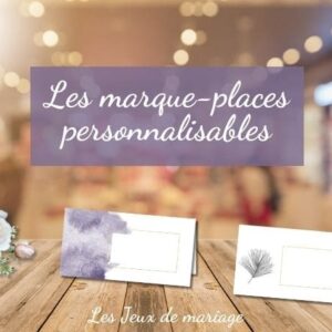 Les cartons marque-places pour vos invités du mariage
