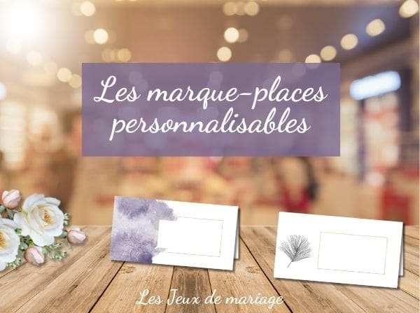 Marque-places personnalisables à imprimer