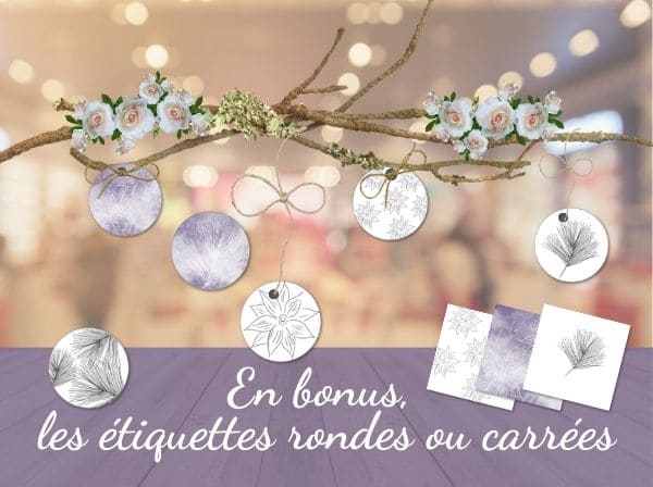 les étiquettes pour vos invités du mariage en bonus