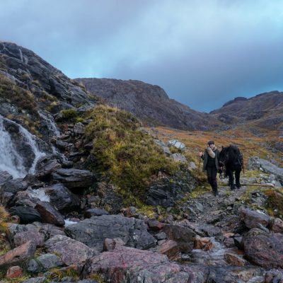 Slioch Mountain trekking in the Scottish highlands